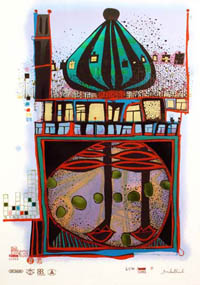 Hundertwasser - Homo Humus Come Va - 10,002 Nights - 06590